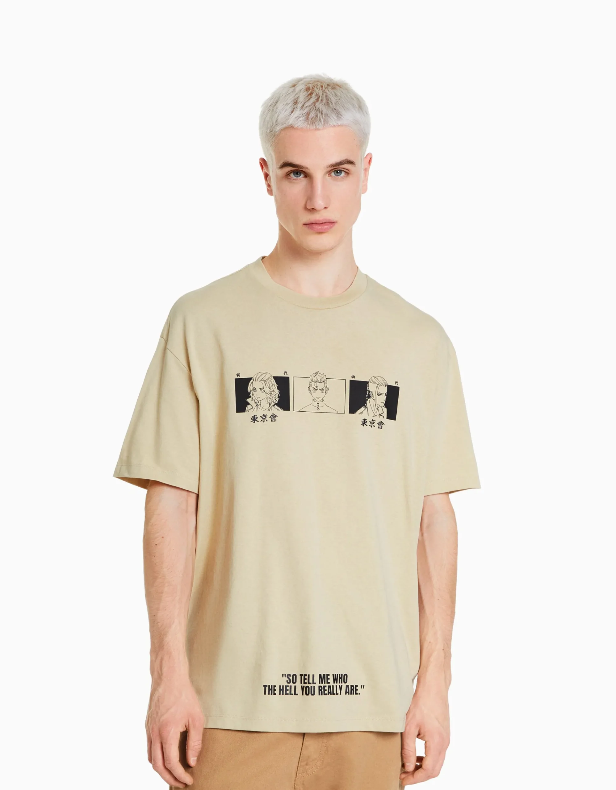 HOMME BERSHKA Collaborations®*T-shirt manches courtes boxy fit TOKYO REVENGERS