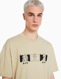 HOMME BERSHKA Collaborations®*T-shirt manches courtes boxy fit TOKYO REVENGERS