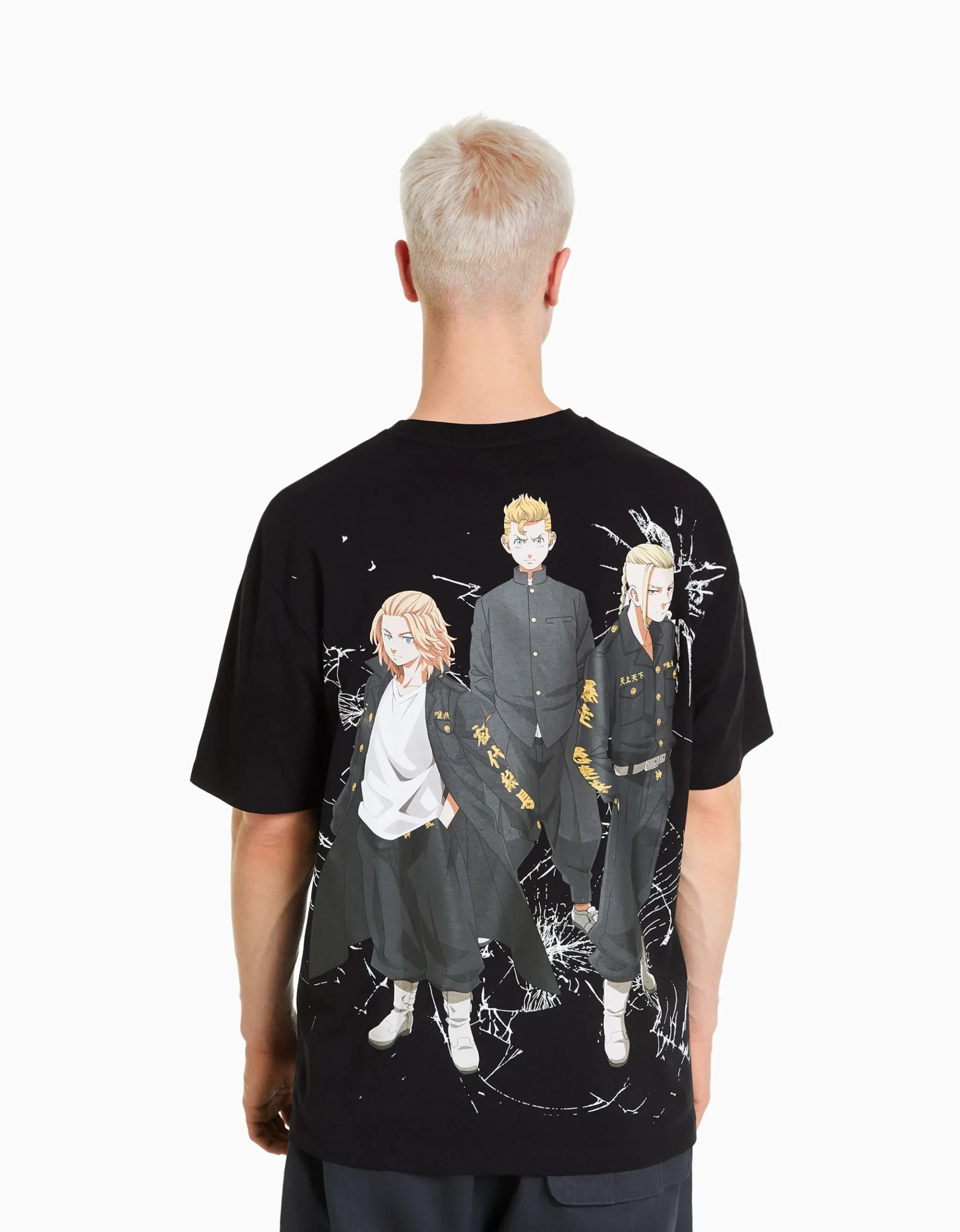 HOMME BERSHKA Collaborations®*T-shirt manches courtes boxy fit TOKYO REVENGERS