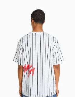 HOMME BERSHKA Vêtements*T-shirt manches courtes boxy fit imprimé Tom & Jerry