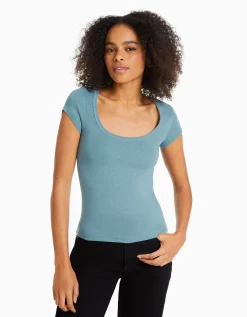 FEMME BERSHKA Tee-shirts*T-shirt manches courtes col rond