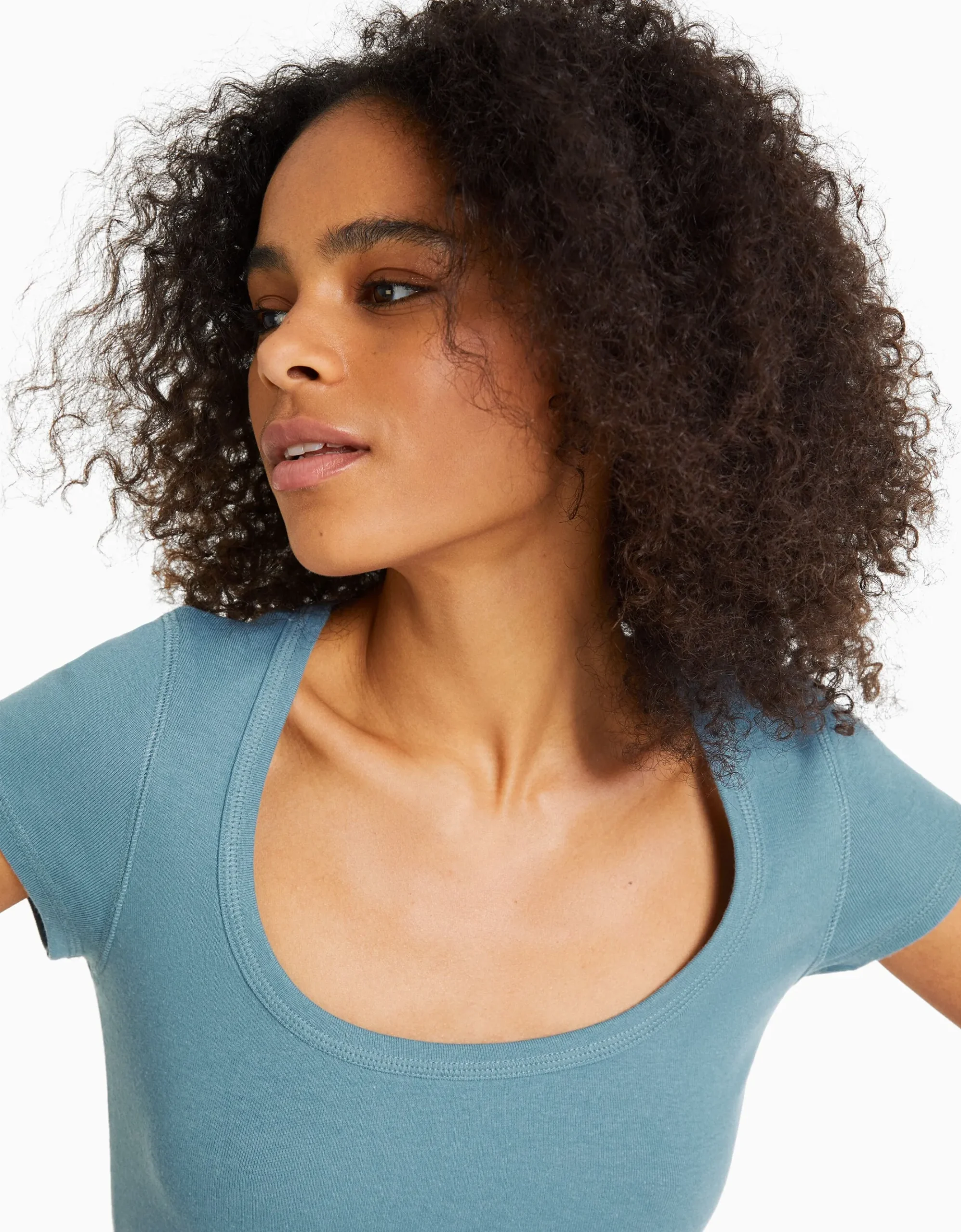 FEMME BERSHKA Tee-shirts*T-shirt manches courtes col rond