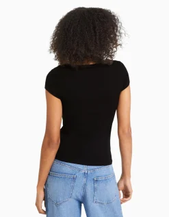 FEMME BERSHKA Tee-shirts*T-shirt manches courtes col rond