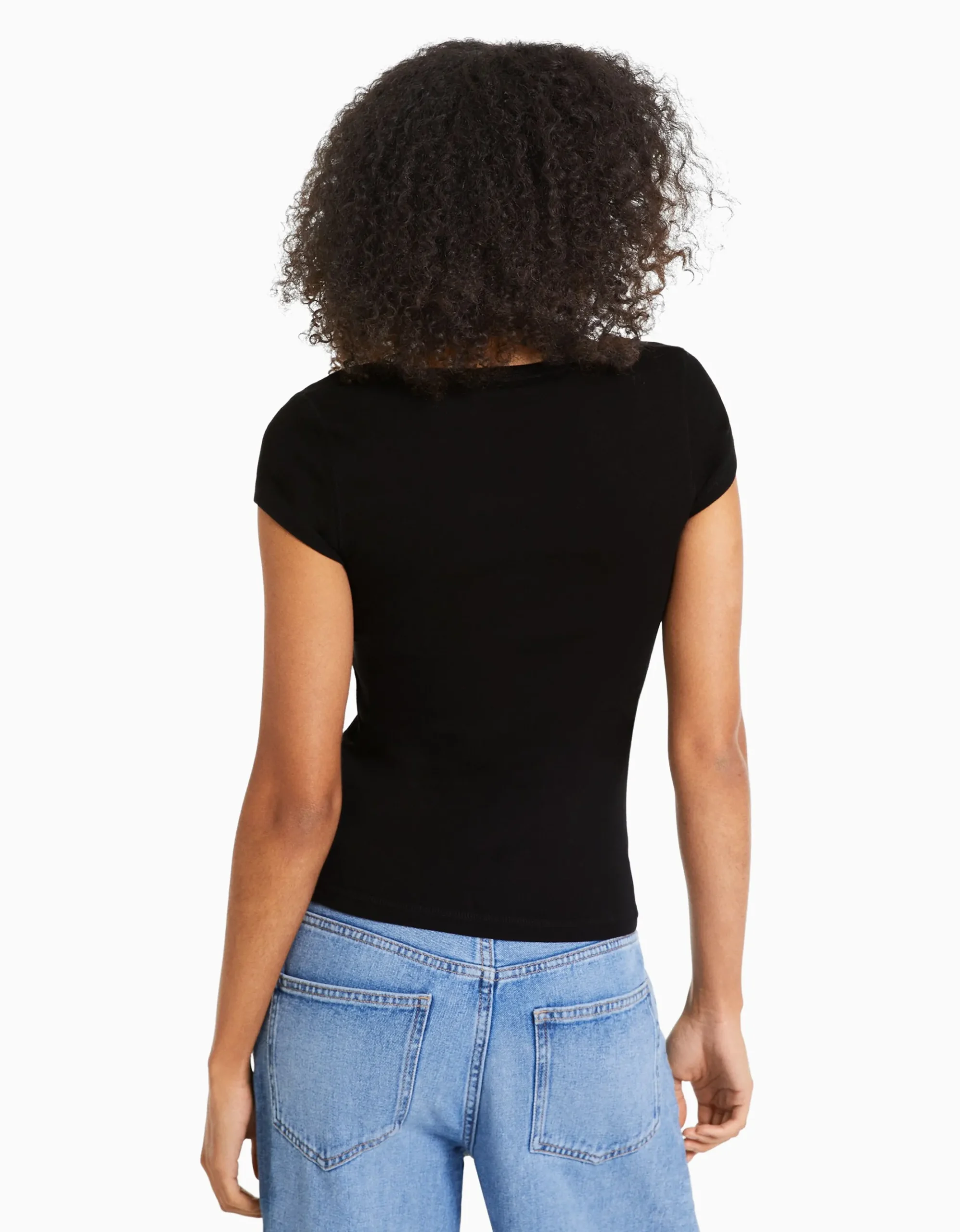 FEMME BERSHKA Tee-shirts*T-shirt manches courtes col rond