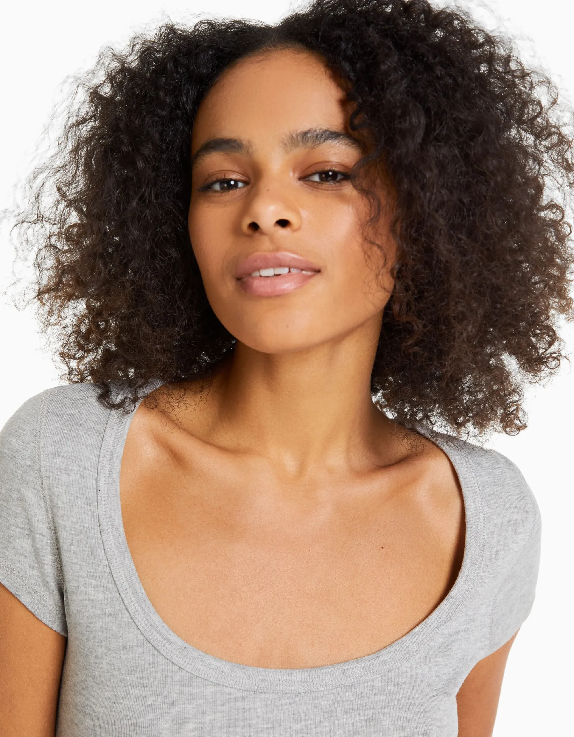 FEMME BERSHKA Tee-shirts*T-shirt manches courtes col rond