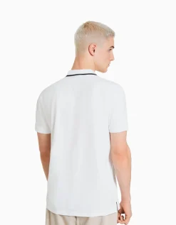 HOMME BERSHKA Tee-shirts*T-shirt manches courtes col polo bandes