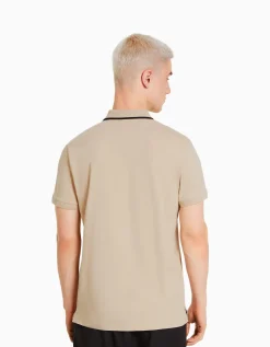 HOMME BERSHKA Tee-shirts*T-shirt manches courtes col polo bandes