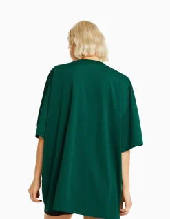FEMME BERSHKA Vêtements*T-shirt manches courtes col polo football