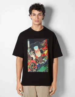 HOMME BERSHKA Chaussures*T-shirt manches courtes imprimé Art Series