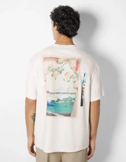 HOMME BERSHKA Chaussures*T-shirt manches courtes imprimé Art Series