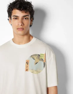 HOMME BERSHKA Chaussures*T-shirt manches courtes imprimé Art Series
