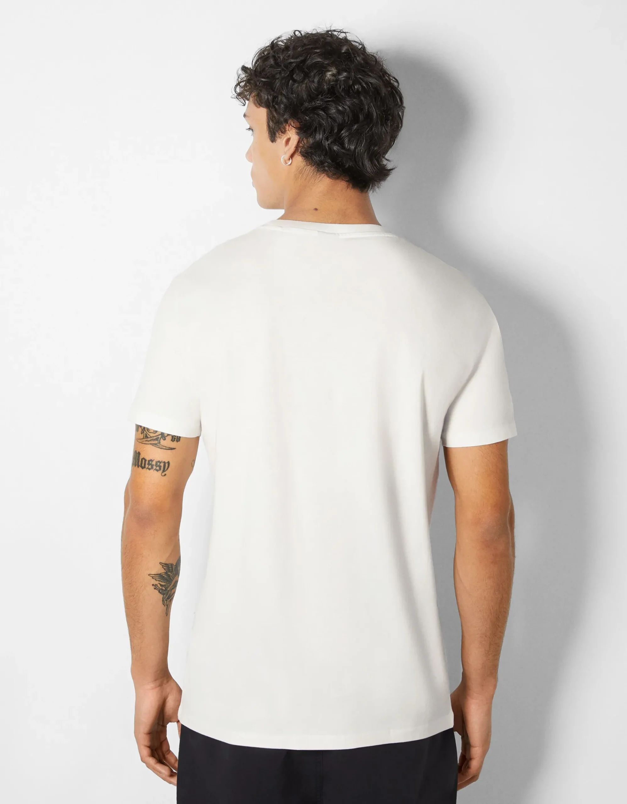 HOMME BERSHKA Tee-shirts*T-shirt manches courtes imprimé photo