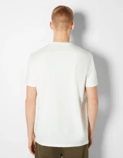 HOMME BERSHKA Tee-shirts*T-shirt manches courtes imprimé photo