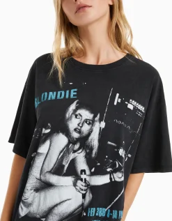 FEMME BERSHKA Tee-shirts*T-shirt manches courtes imprimé Blondie