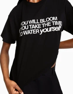 FEMME BERSHKA Tee-shirts*T-shirt manches courtes imprimé