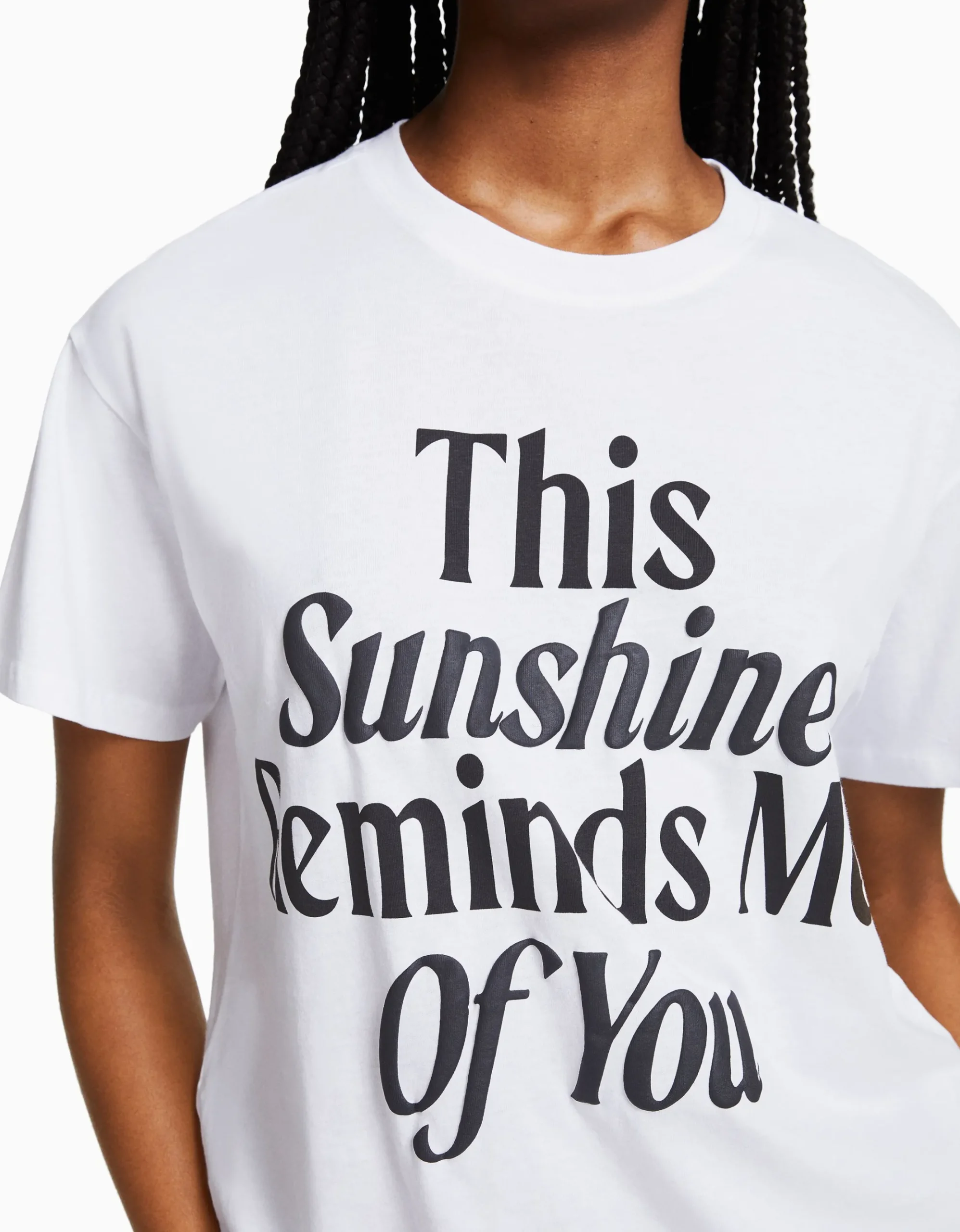 FEMME BERSHKA Tee-shirts*T-shirt manches courtes imprimé
