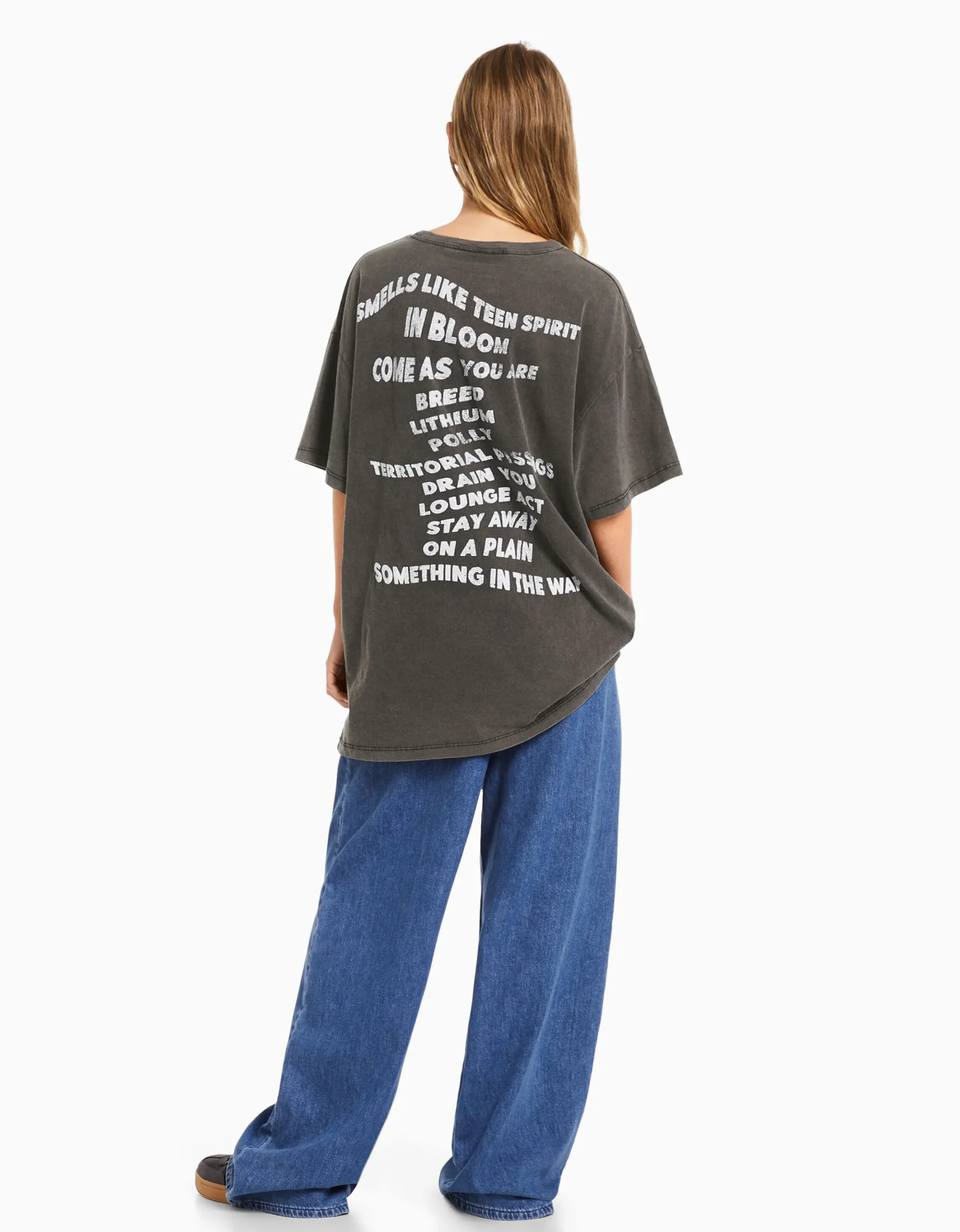 FEMME BERSHKA Tee-shirts*T-shirt manches courtes imprimé Nirvana