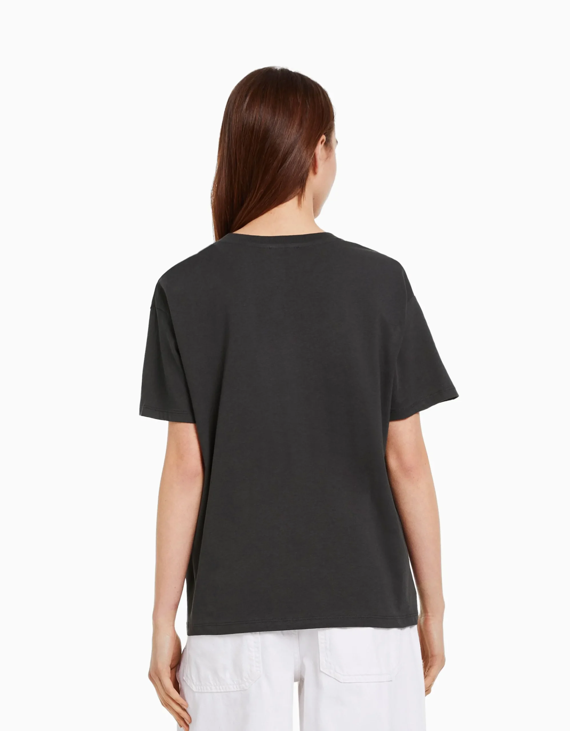 FEMME BERSHKA Tee-shirts*T-shirt manches courtes imprimé