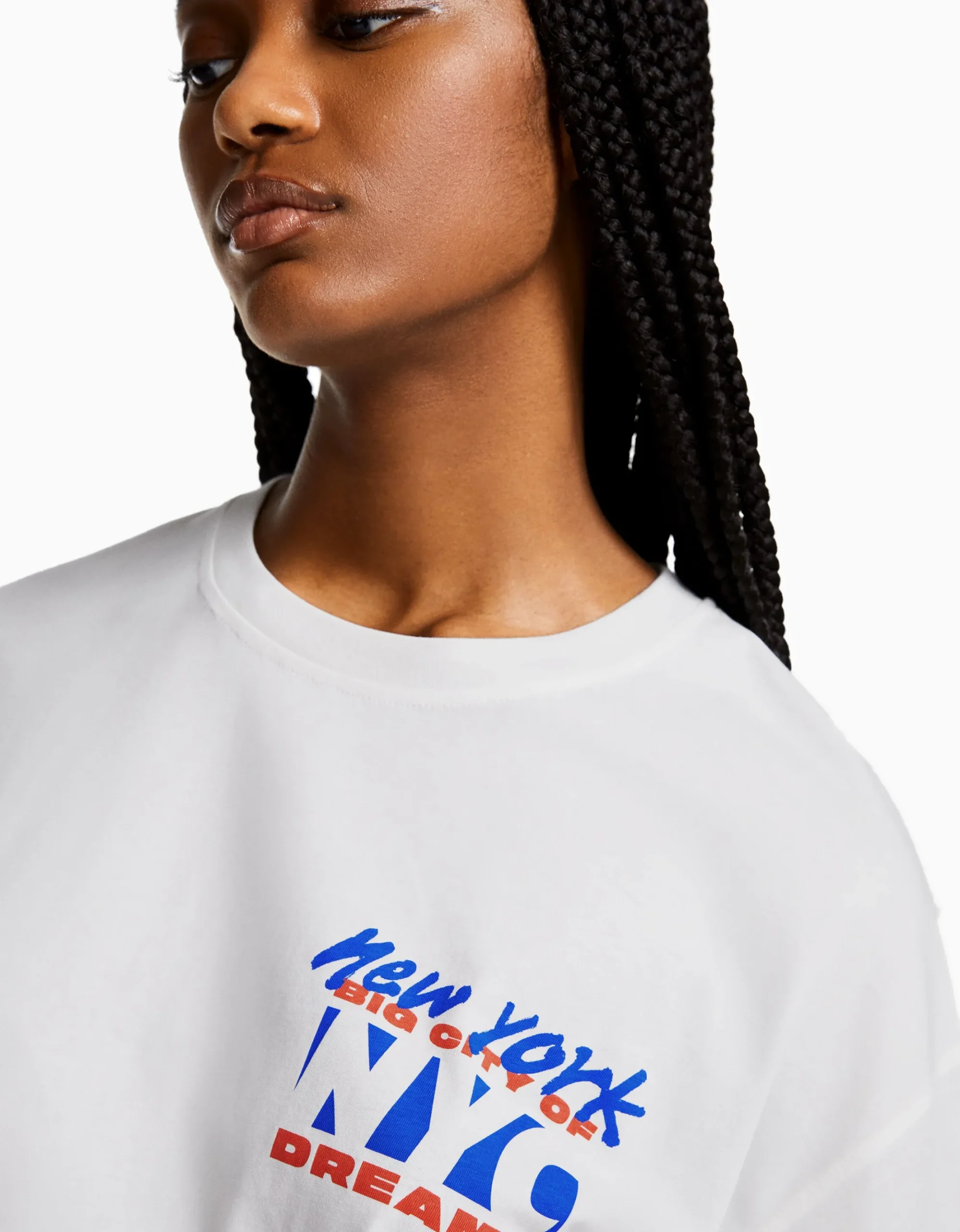 FEMME BERSHKA Tee-shirts*T-shirt manches courtes imprimé