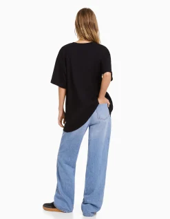 FEMME BERSHKA Tee-shirts*T-shirt manches courtes imprimé Ariana Grande