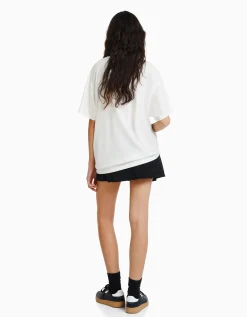 FEMME BERSHKA Tee-shirts*T-shirt manches courtes imprimé Art Series