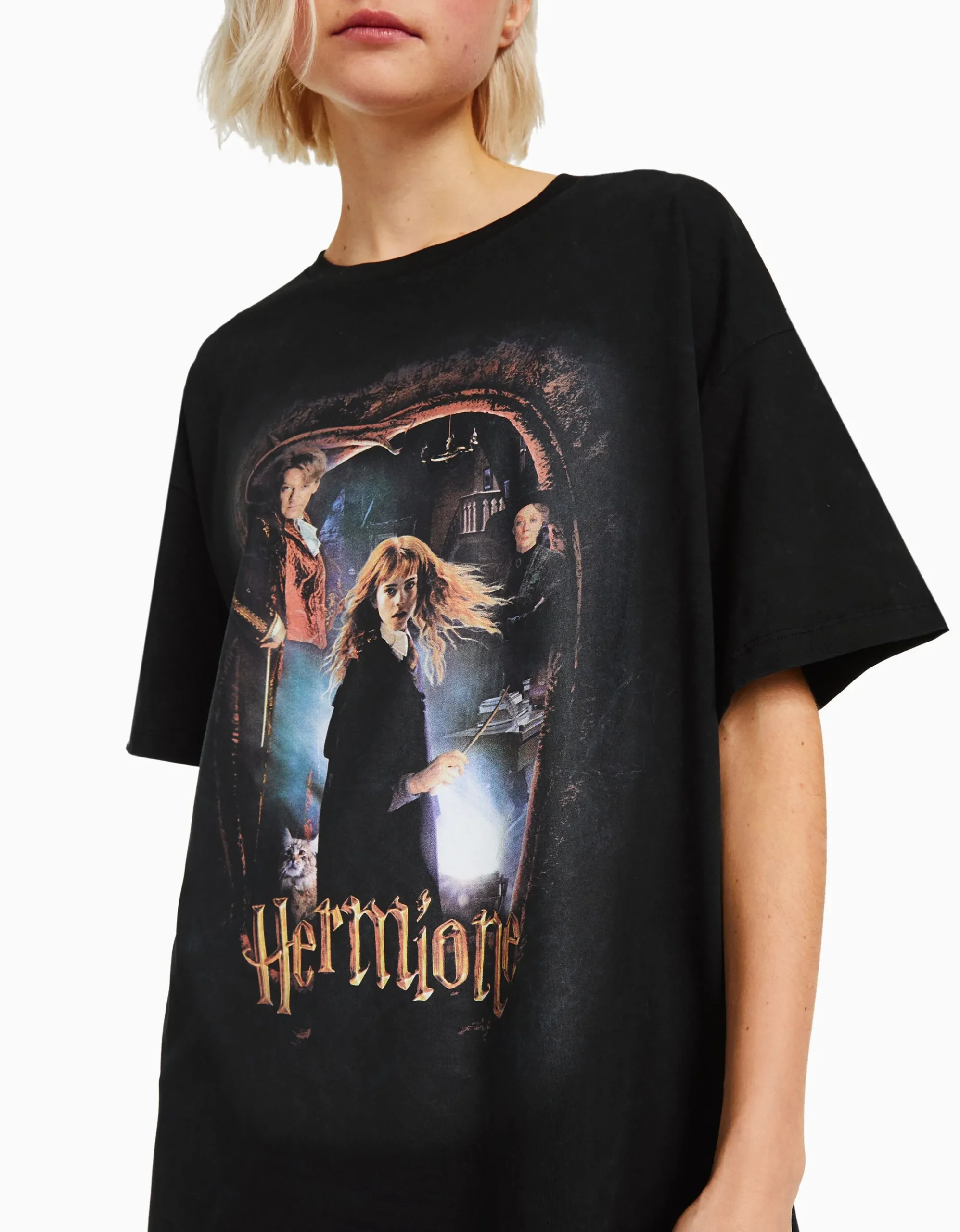 FEMME BERSHKA Tee-shirts*T-shirt manches courtes imprimé Harry Potter