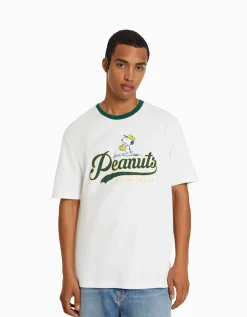 HOMME BERSHKA Vêtements*T-shirt manches courtes imprimé Snoopy