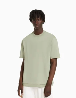 HOMME BERSHKA Vêtements*T-shirt manches courtes interlock