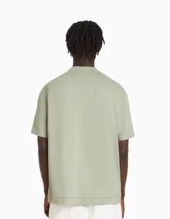 HOMME BERSHKA Vêtements*T-shirt manches courtes interlock