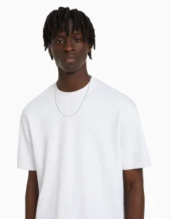 HOMME BERSHKA Vêtements*T-shirt manches courtes interlock