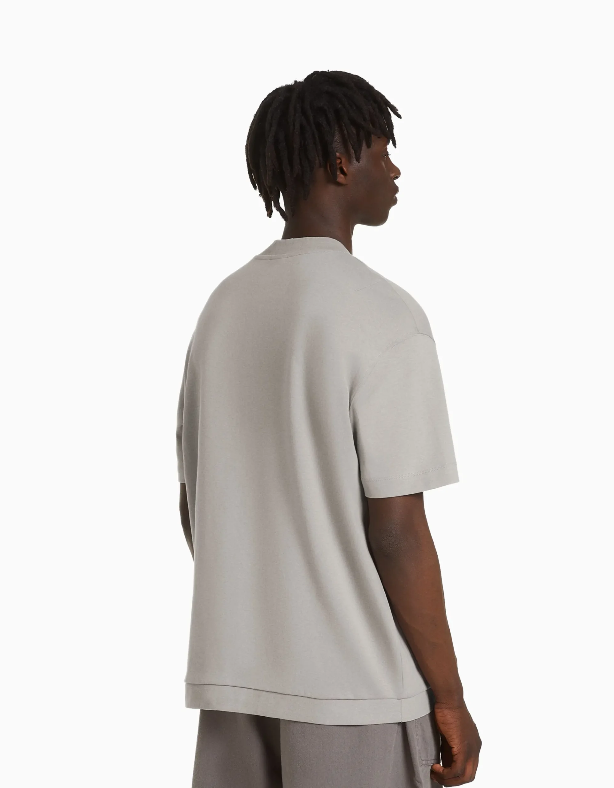 HOMME BERSHKA Vêtements*T-shirt manches courtes interlock
