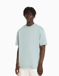 HOMME BERSHKA Tee-shirts*T-shirt manches courtes interlock