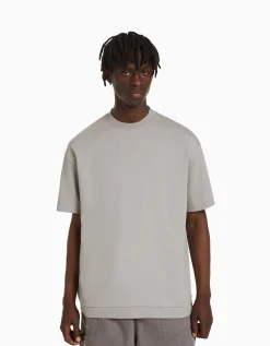 FEMME BERSHKA Personnalisables*T-shirt manches courtes interlock