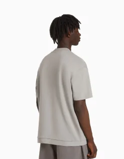 FEMME BERSHKA Personnalisables*T-shirt manches courtes interlock