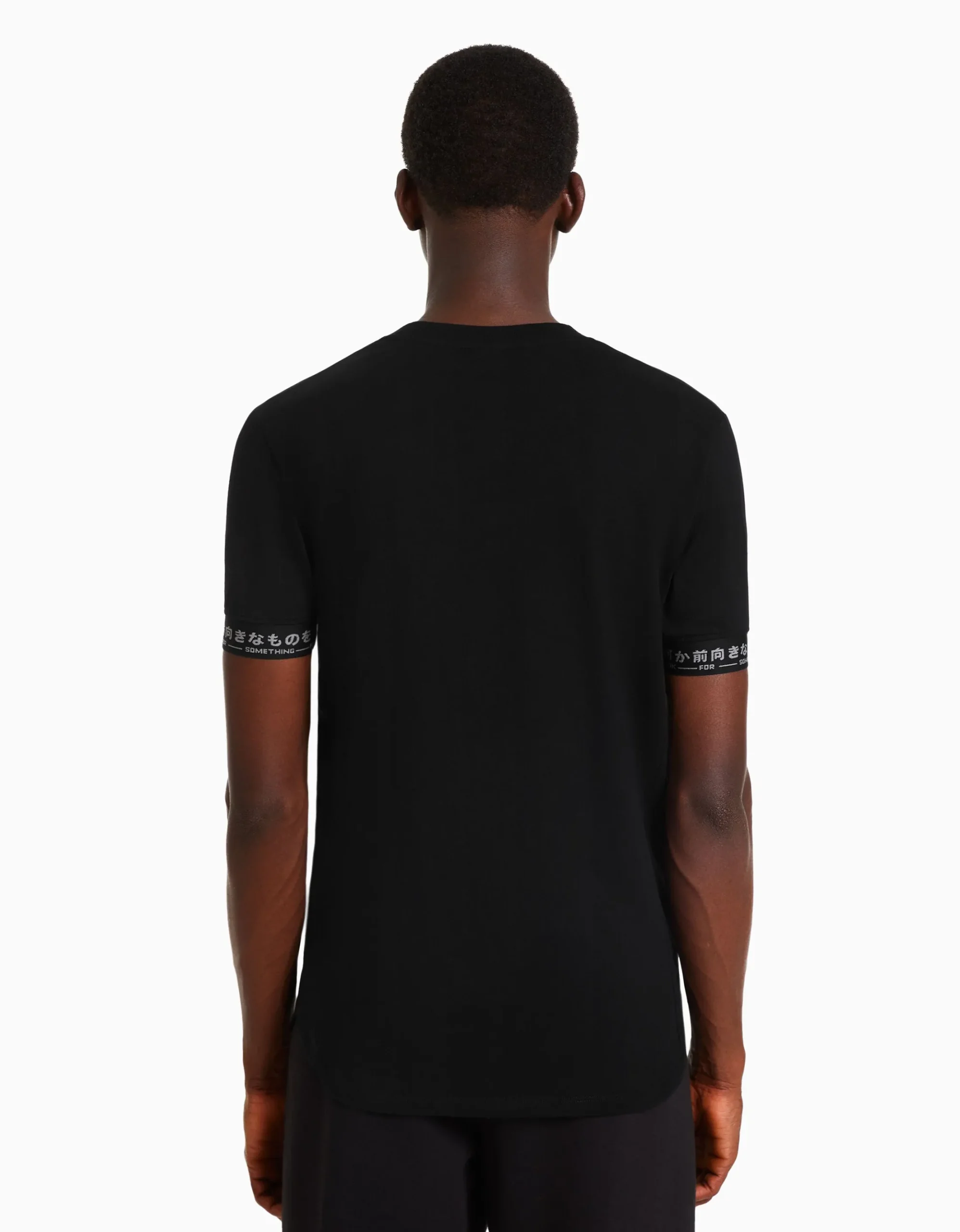 HOMME BERSHKA Tee-shirts*T-shirt manches courtes muscle fit frises