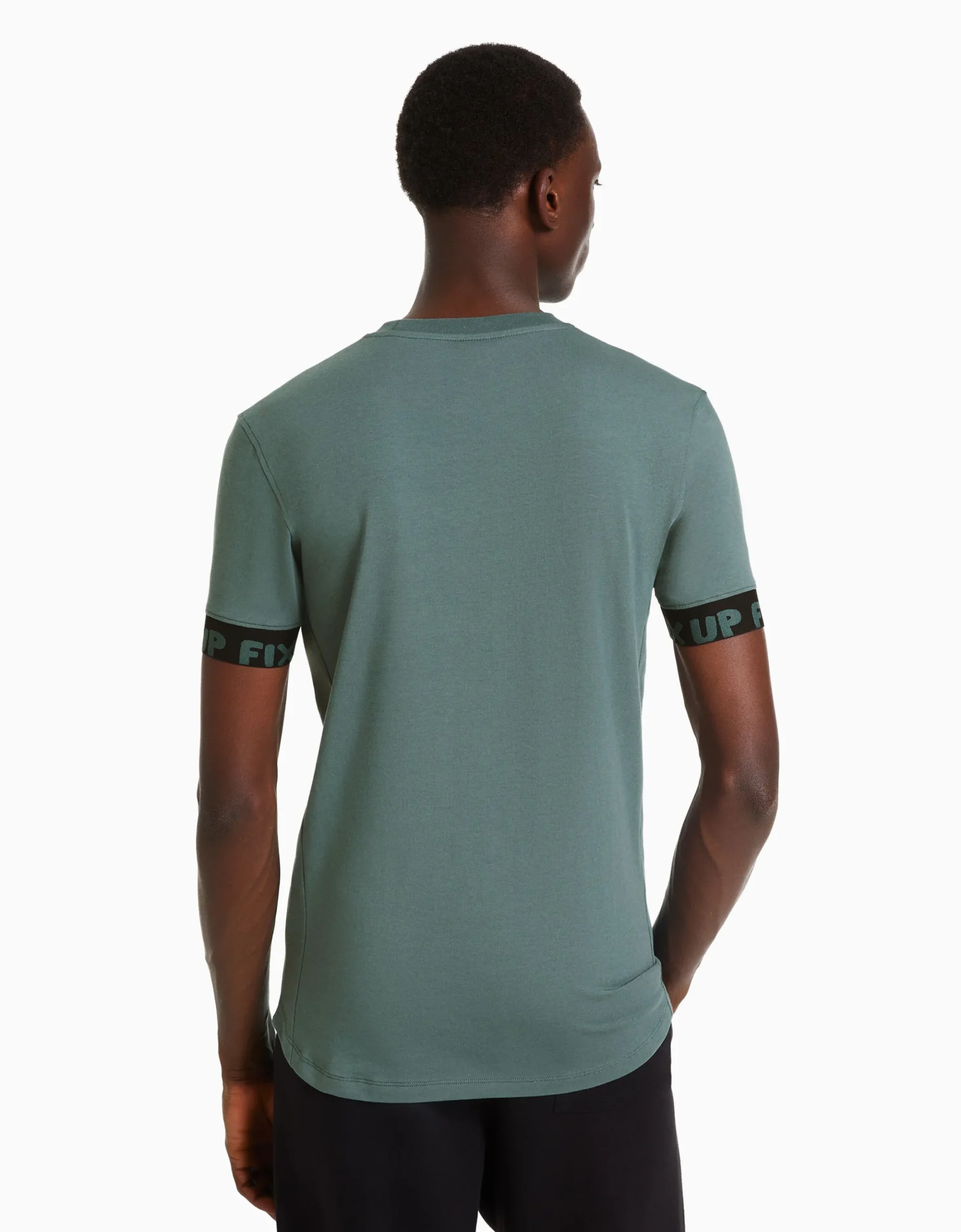 HOMME BERSHKA Tee-shirts*T-shirt manches courtes muscle fit frises