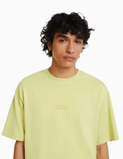 HOMME BERSHKA Tee-shirts*T-shirt manches courtes oversize imprimé
