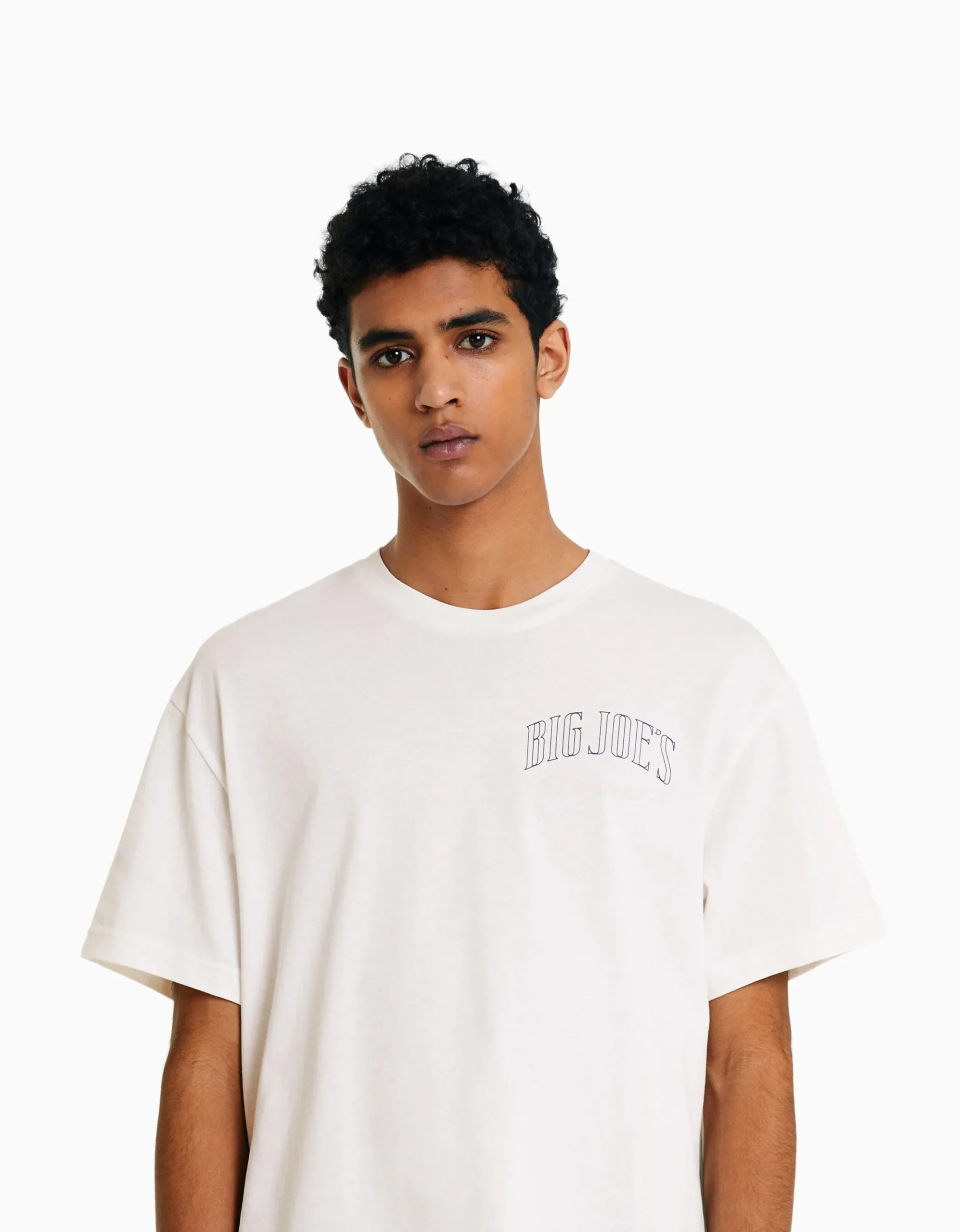 HOMME BERSHKA Tee-shirts*T-shirt manches courtes oversize imprimé