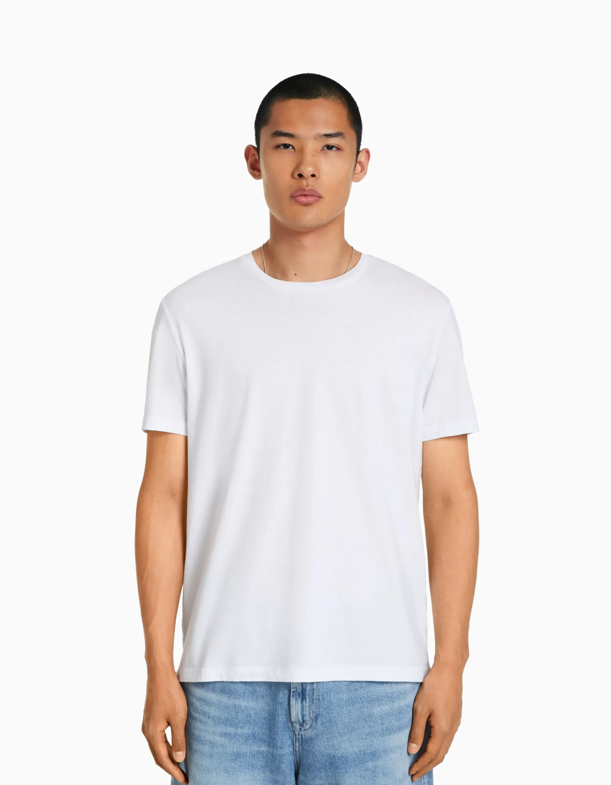 FEMME BERSHKA Personnalisables*T-shirt manches courtes regular fit