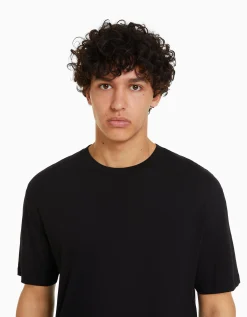 FEMME BERSHKA TEST*T-shirt manches courtes regular fit