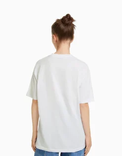 FEMME BERSHKA Tee-shirts*T-shirt manches courtes regular fit