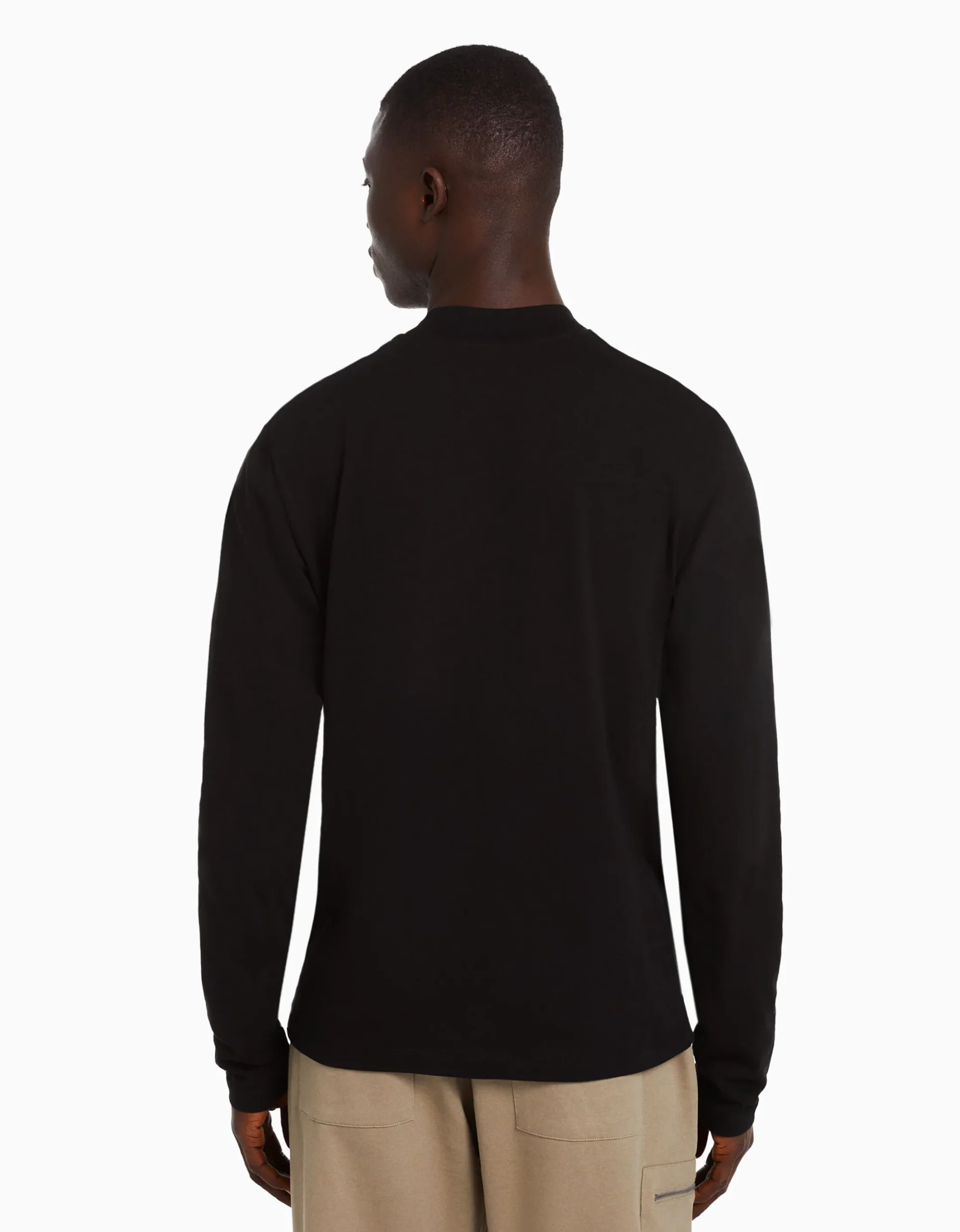 HOMME BERSHKA Tee-shirts*T-shirt manches longues col cheminée