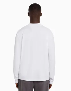 HOMME BERSHKA Join Life*T-shirt manches longues col cheminée