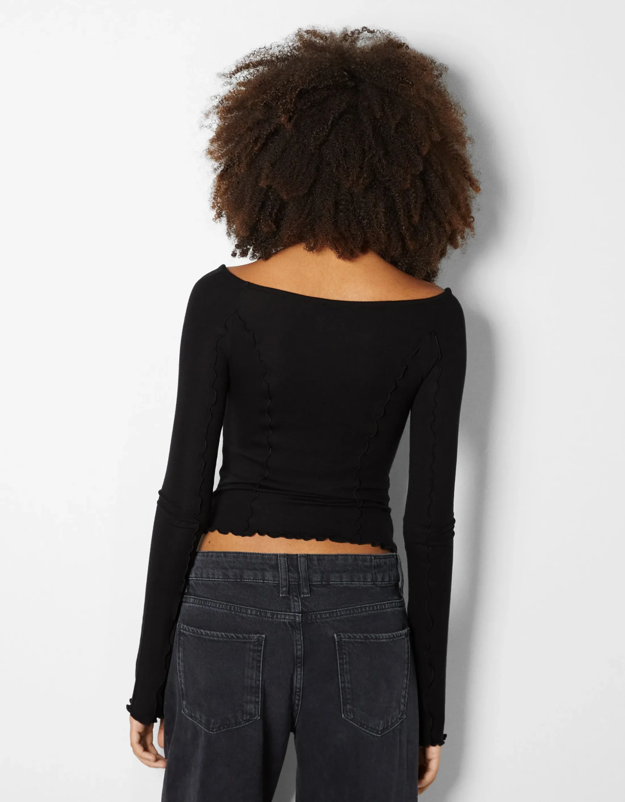FEMME BERSHKA Tee-shirts*T-shirt manches longues col bateau