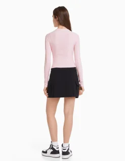 FEMME BERSHKA Tee-shirts*T-shirt manches longues imprimé anime