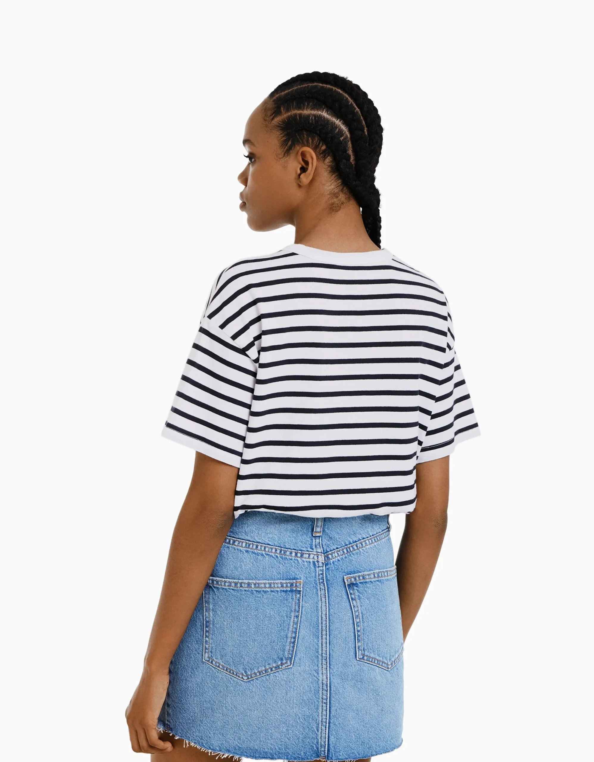 FEMME BERSHKA Tee-shirts*T-shirt oversize à manches courtes