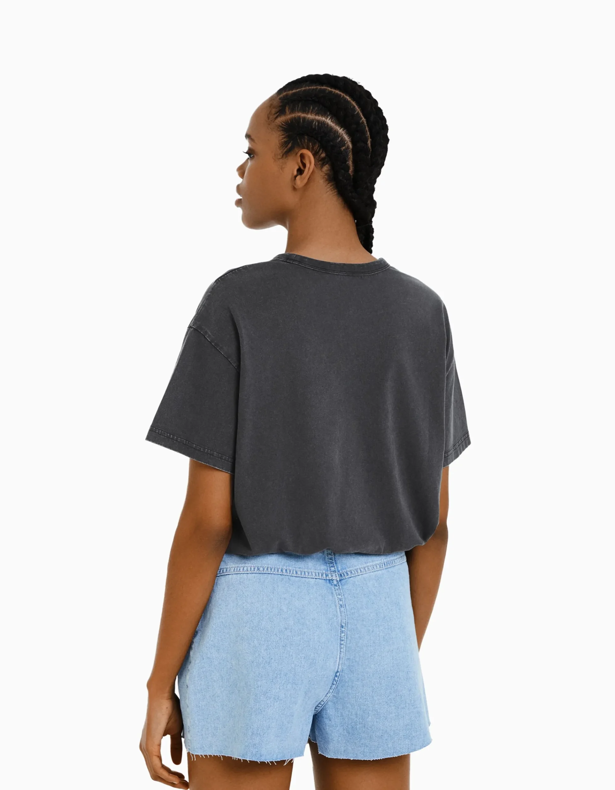 FEMME BERSHKA Tee-shirts*T-shirt oversize à manches courtes