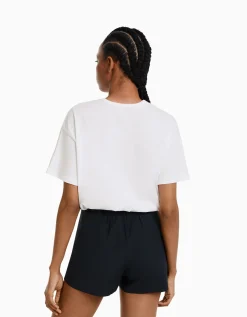 FEMME BERSHKA Tee-shirts*T-shirt oversize à manches courtes