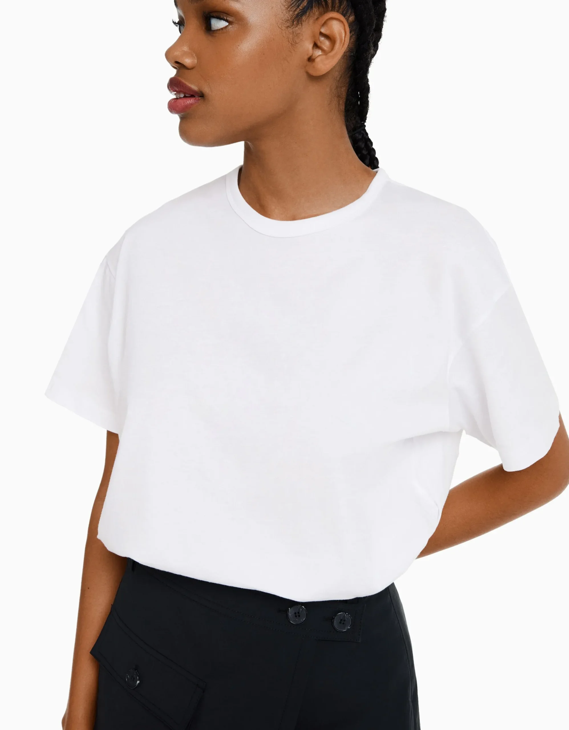 FEMME BERSHKA Tee-shirts*T-shirt oversize à manches courtes
