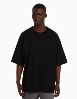 HOMME BERSHKA Vêtements*T-shirt oversize à manches courtes